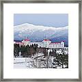 Winter At The Mt Washington Hotel Framed Print