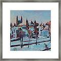 Winter Basilica Our Lady Maastricht Framed Print