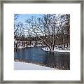 Winter Blue James River Framed Print