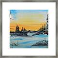 Winter Dusk Framed Print