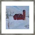 Winter Farm Framed Print