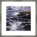 Winter Harbor At Acadia National Park Framed Print