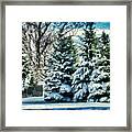 Winter In New England Framed Print