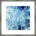 Winter Is Here - Jon Snow And Ghost - Game Of Thrones Framed Print