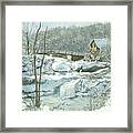 Winter Mill Framed Print