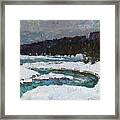 Winter River Framed Print