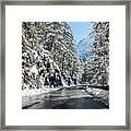 Winter Road Framed Print