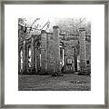 Winter Ruins Framed Print