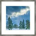 Winter Scene - New Hampshire Framed Print