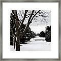 Winter Scene, Pioneers Park Framed Print