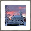 Winter Sunrise On The Common Framed Print