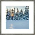 Winter Sunset Framed Print
