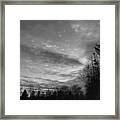Winter Sunset On Woodland Lake Framed Print