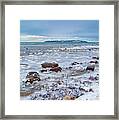 Winter View To The Island Framed Print