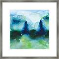 Winterland Trees Framed Print