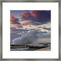 Winters Fury Framed Print