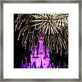 Wishes Fireworks Disney World Framed Print