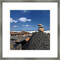 Wishing Rocks Aruba Framed Print