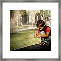 Wishing Under The Rainbow Framed Print