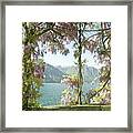 Wisteria Trellis Lago Di Como Framed Print