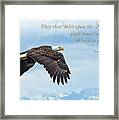 With Wings As Eagles Framed Print