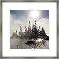 Wolf River, An Early Autumn Morning Framed Print