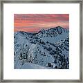 Wolverine Cirque Sunrise - Little And Big Cottonwood Canyons Framed Print