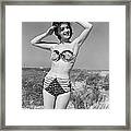 Woman In Bikini, C.1950s Framed Print