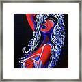 Woman In Red Framed Print
