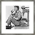 Woman On Lunch Break, C.1940s Framed Print