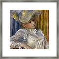 Woman With A Hat Framed Print