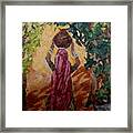 Woman With A Pot Framed Print