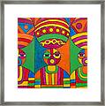 Women With Calabashes Framed Print