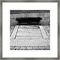 Wooden Covered Basement Access In Sidewalk Historic Beacon Hill Boston Usa Framed Print