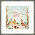Woodland Fairy Tale - Welcome Little Princess Framed Print