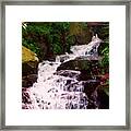 Woodland Waterfall Framed Print