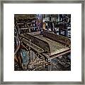 Woolen Mill Mahinery Framed Print