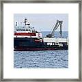 Work Boat Agnes Candies. Framed Print