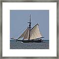 Working The Wind Framed Print