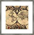 World Map 1666 Framed Print