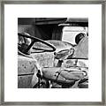 Worn And Torn Bw Framed Print