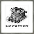 Write Your Own Story T-shirt Framed Print