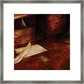 Writer - The Writers Desk Framed Print