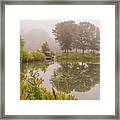 Misty Pond Bridge Reflection #5 Framed Print