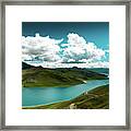 Yamdrok Lake The Himalayas Tibet Yantra.lv 2016 Framed Print