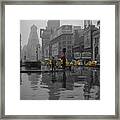 Yellow Cabs New York Framed Print