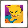 Yellow Cat Framed Print