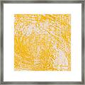Yellow Textured Wall Background Framed Print