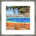 Yellowstone National Park Grand Prismatic Spring Framed Print