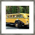 Yellowstone Park Tour Bus Framed Print